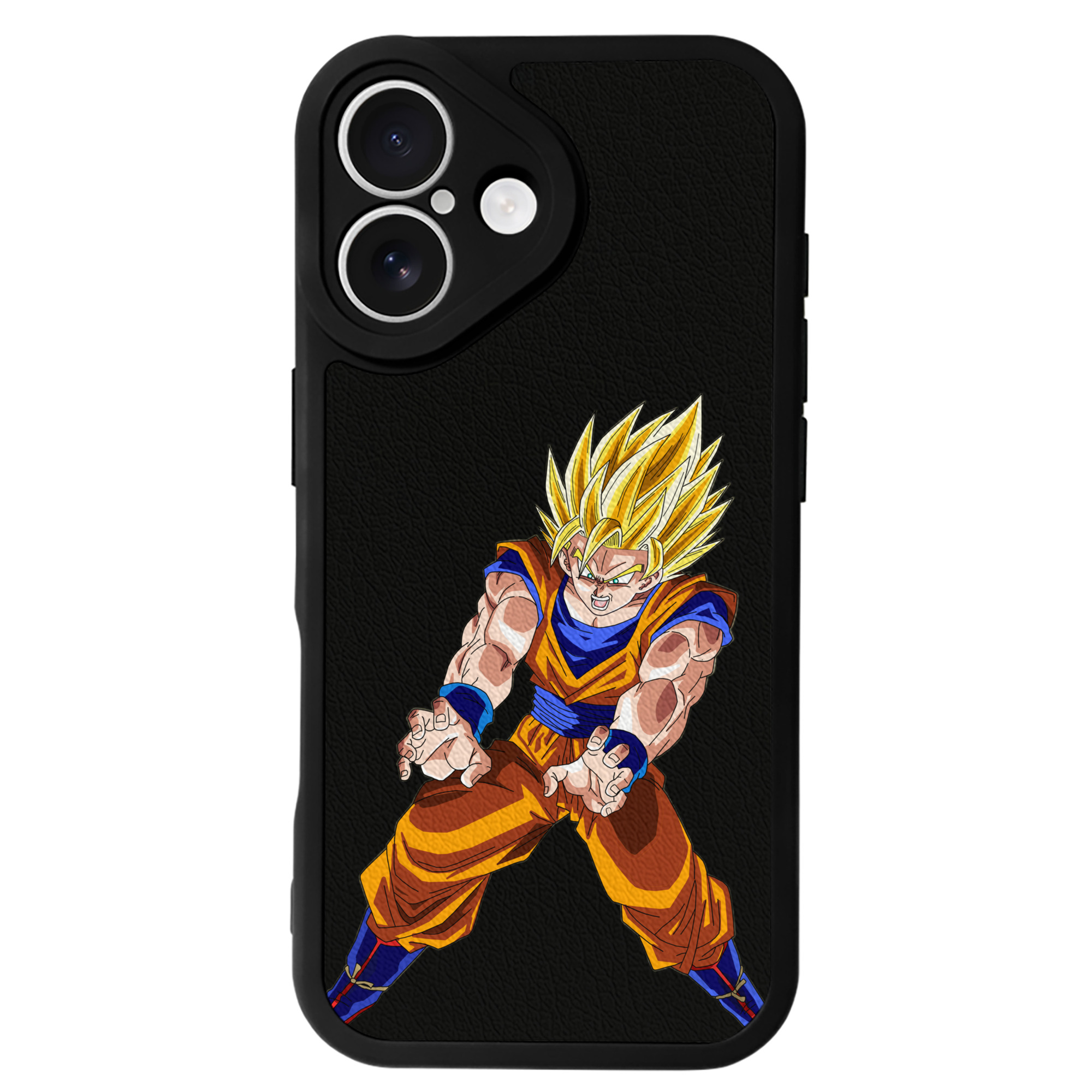 （画像用） ドラゴンボール 孫悟空（そん ごくう）Son Goku カカロット DRAGON BALL Kakarotto 【iPhone 16シリーズ対応】シリコンスマホケース（レザー調） 材質：シリコン